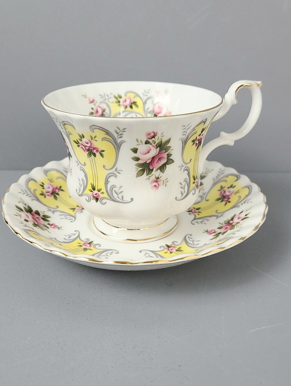 Royal Albert Love Story Series "Suzanne" Vintage Teacup Saucer Set